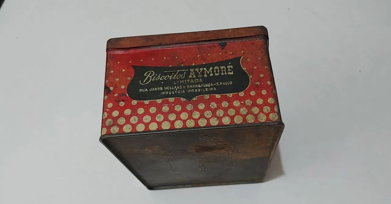 Caixa de Biscoitos Colecionáveil Aymore Antiquíssima  - Foto 3