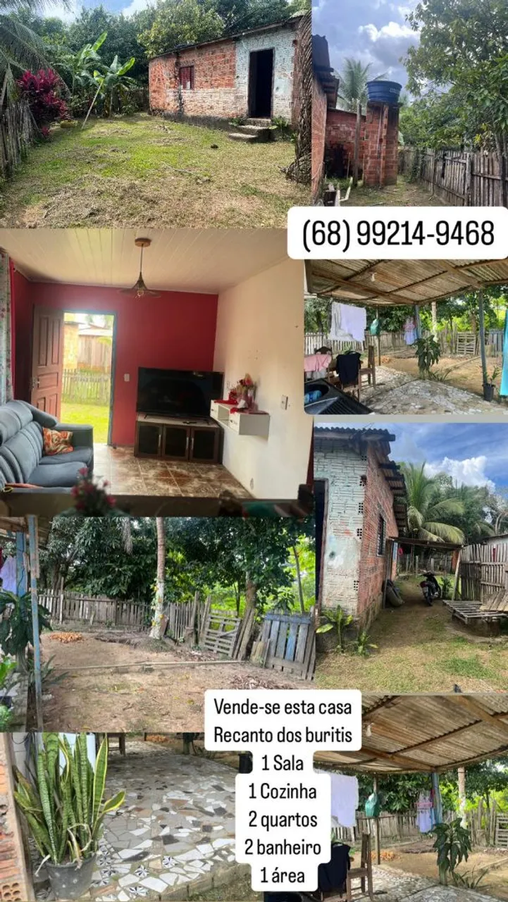 Vendo uma casa no bairro Recanto dos Buritis Travessa Coroada