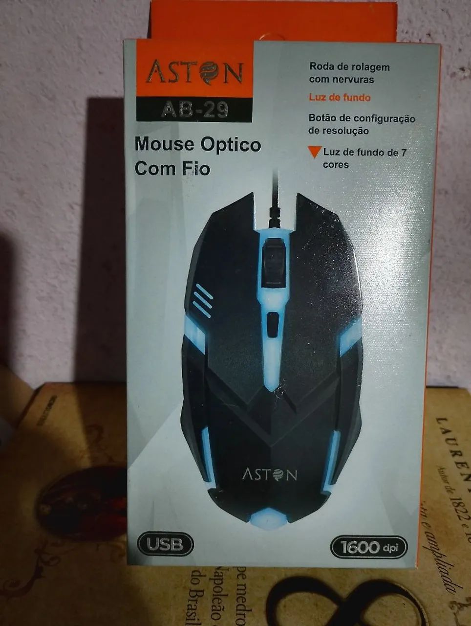 Mouse Óptico Com Fio - 1600dpi  - Foto 5