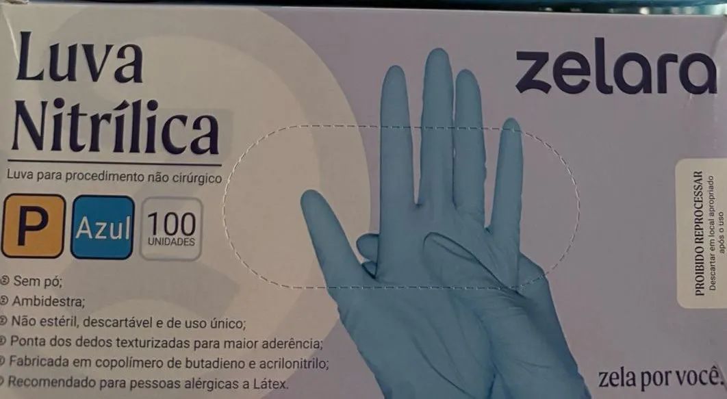 Luvas nitrilica 