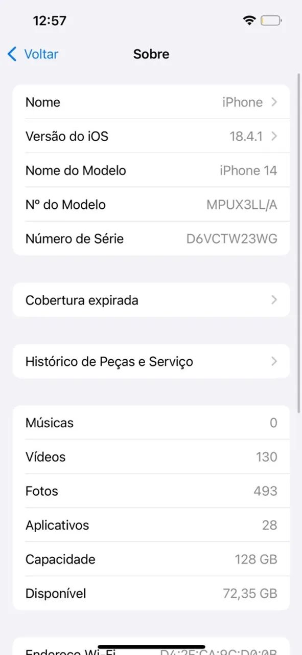 IPhone 14 normal novo apenas algumas marcas  só pega chip virtual 3 mil  - Foto 2