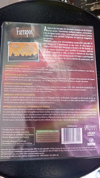 DVD Os Farrapos RBS Produçoes (  NOVO LACRADO ) - Foto 2