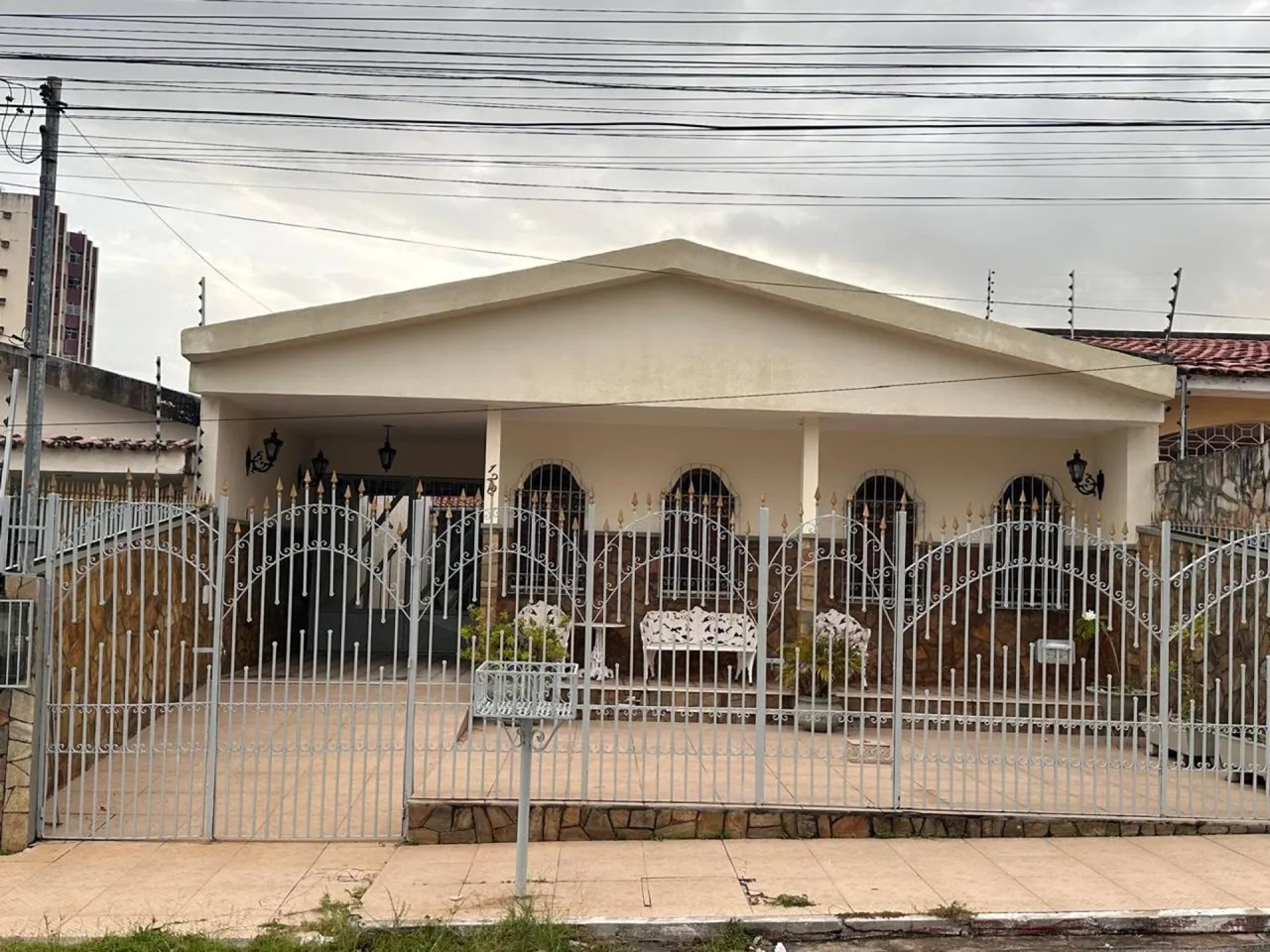 Portão de Ferro com Design Elegante