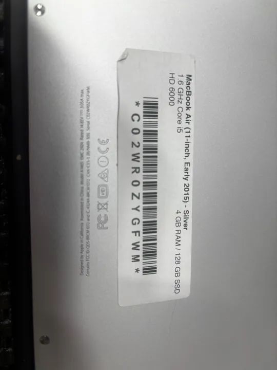 MacBook Air 11 polegadas, Ano 2015, Intel Core i5, SSD 128 GB - Foto 5