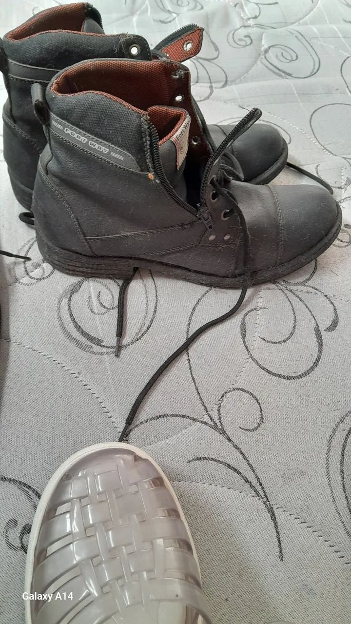 Sapatos Rafarillo Couro - Preto - Foto 2
