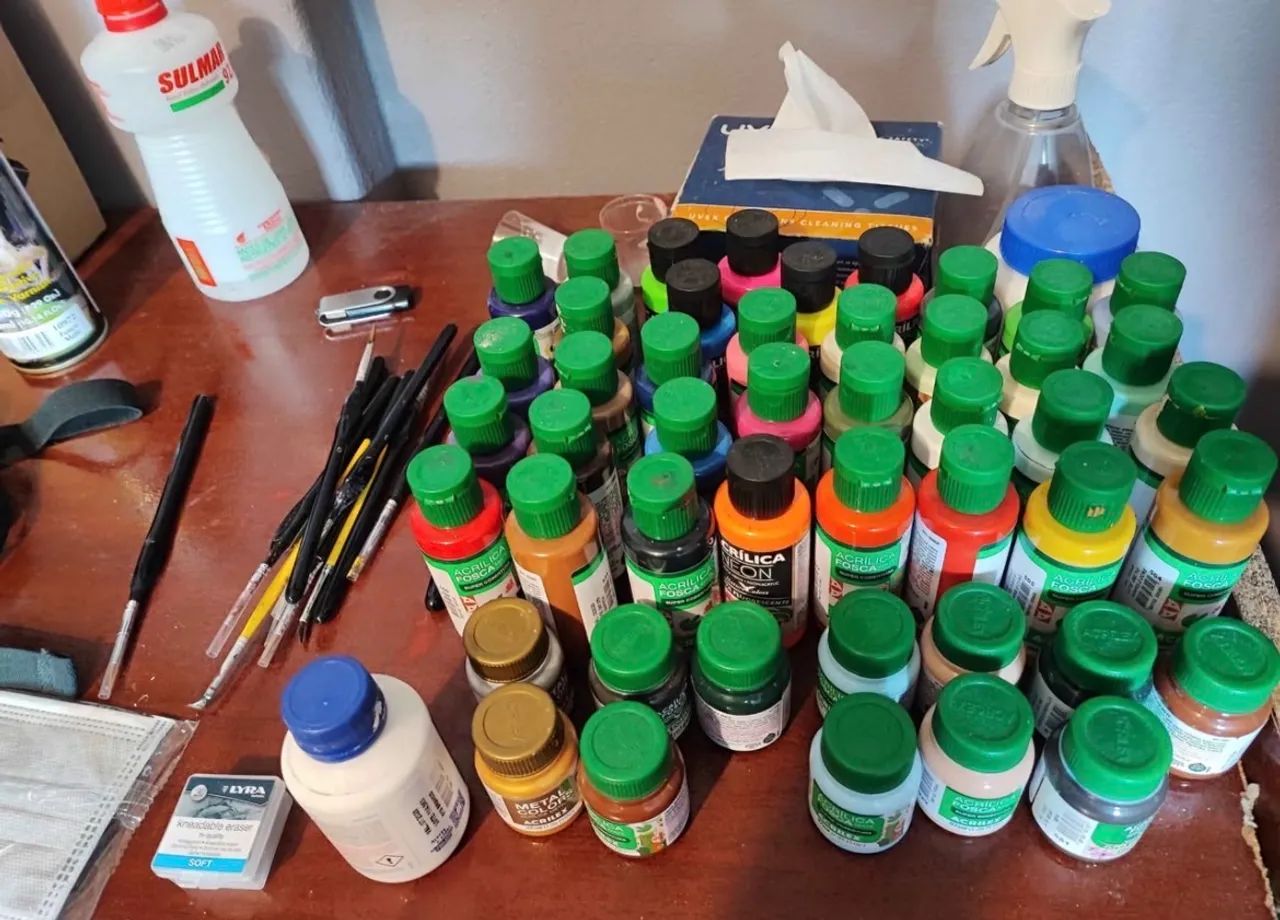 Kit impressora 3D Resina Saturn 4 Ultra + Kit pintura 35 tintas + micro retífica - Foto 4