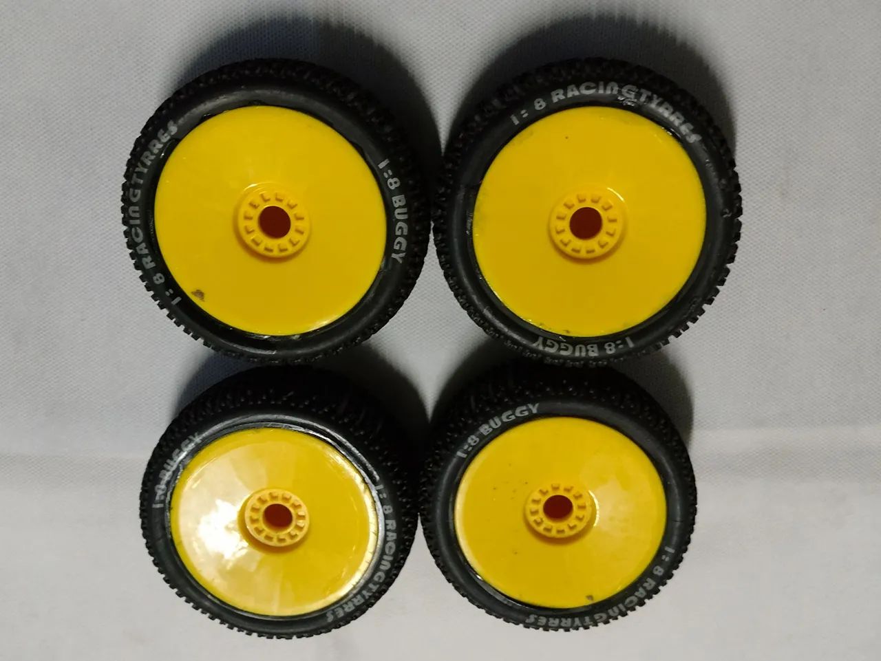 Pneus 116mm 1/8 scale RC buggy roda e peneu hex RC de 17 mm