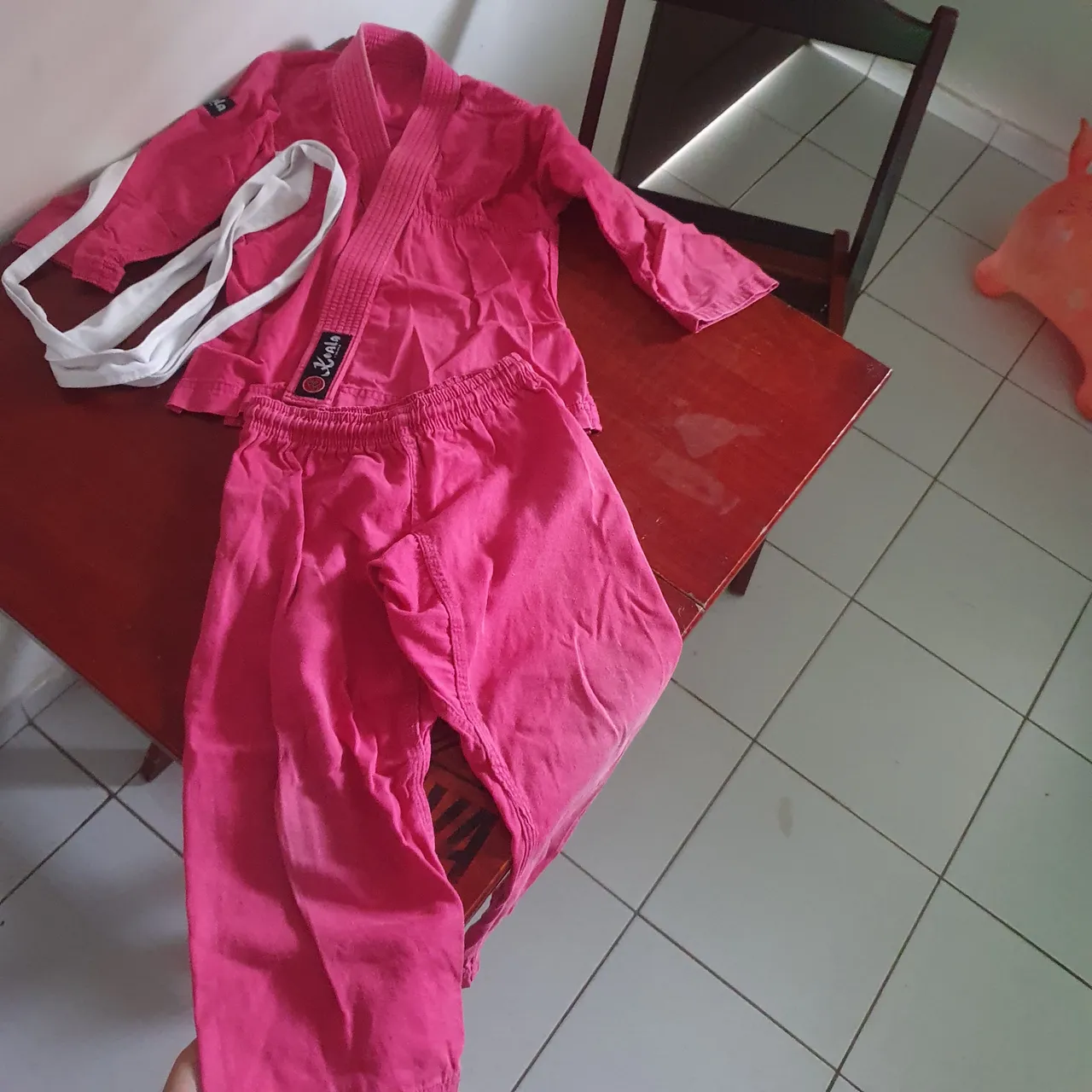 Kimono Jiu-Jitsu Rosa Infantil