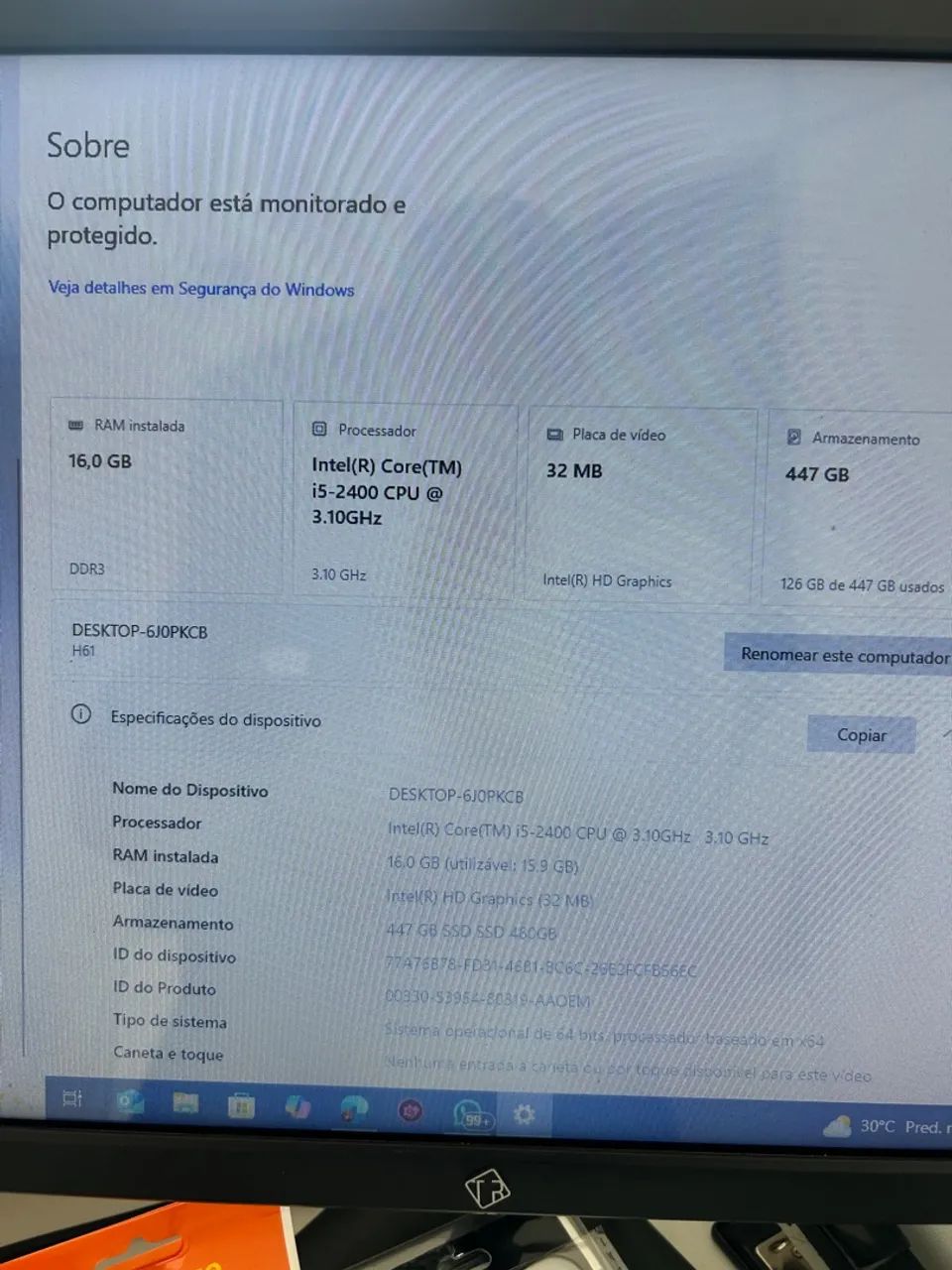 COMPUTER Core I5 16GB RAM64292069191299120