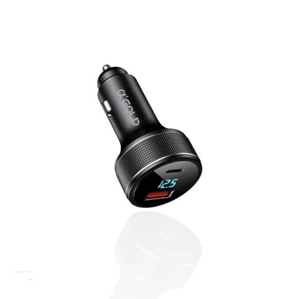 CARREGADOR VEICULAR 12/24V TURBO 60W 1 USB 1 USB TIPO-C AGOLD CJ12-4 - Foto 2
