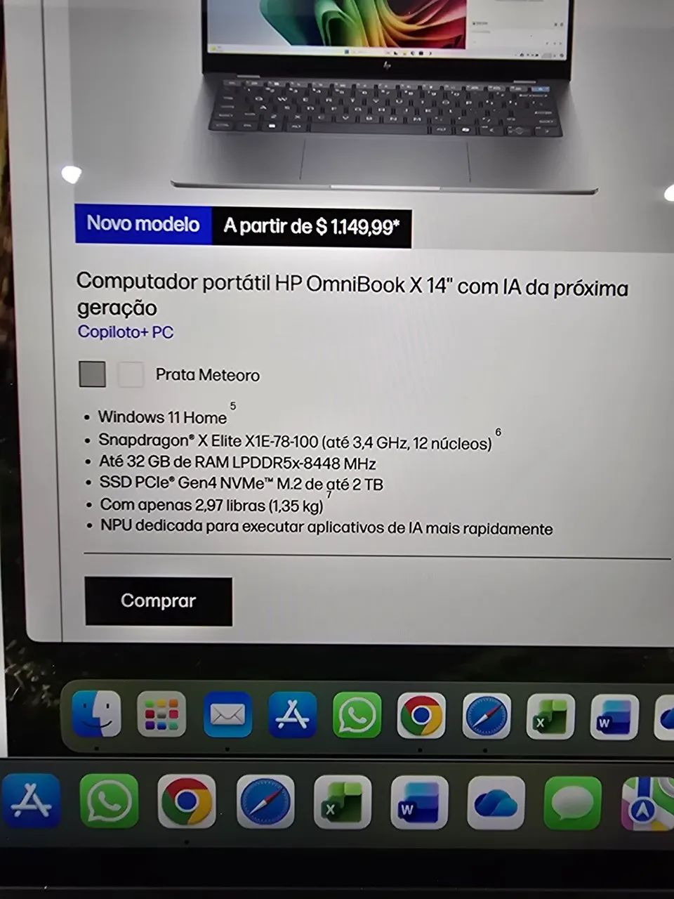 Notebook HP OmniBook X 14 com IA - novo - Foto 5