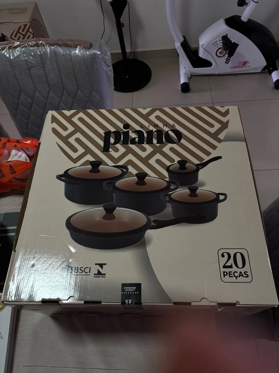 Conjunto de Panelas Piano 20 Peças