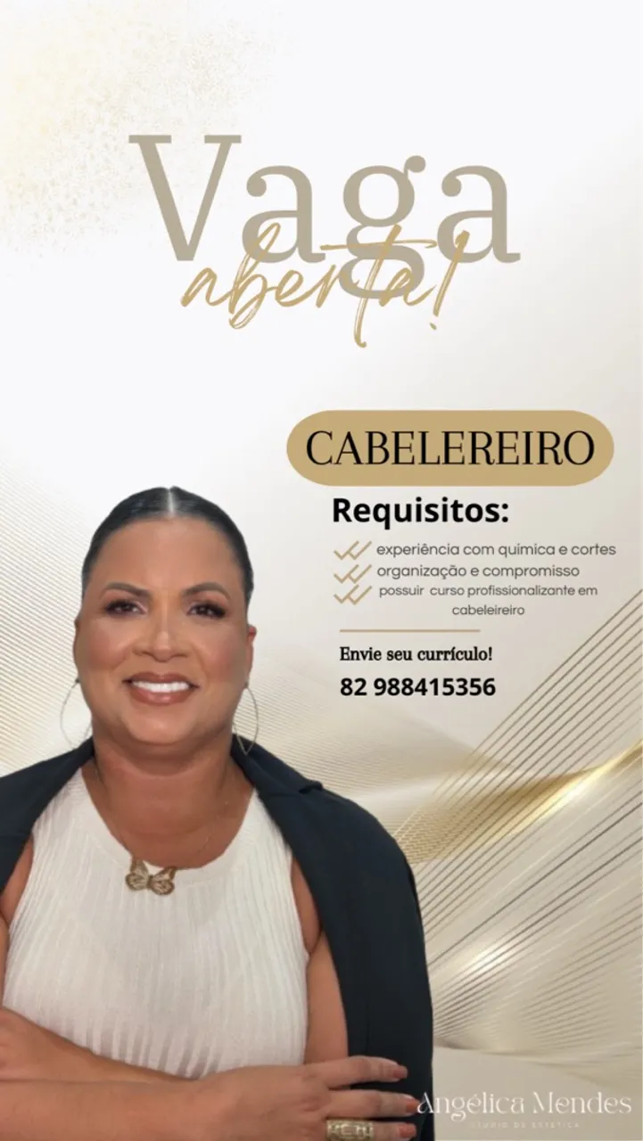 Estamos em busca de uma cabeleireira ( parte baixa de Maceió)