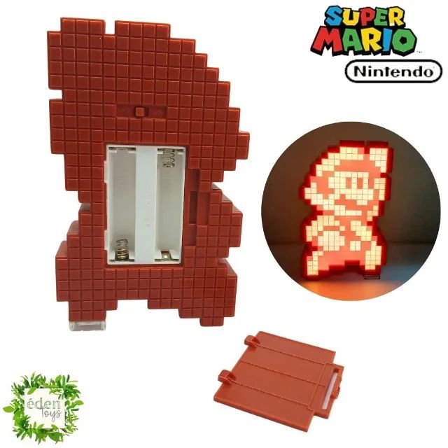 Super Mário - Luminária Mário Pixel Pals (cód 540) - Foto 5