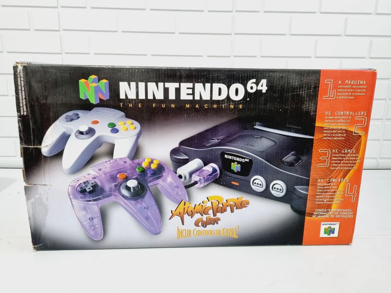 NINTENDO 64 ATOMIC PURPLE LONG BOX Gradiente - Foto 2