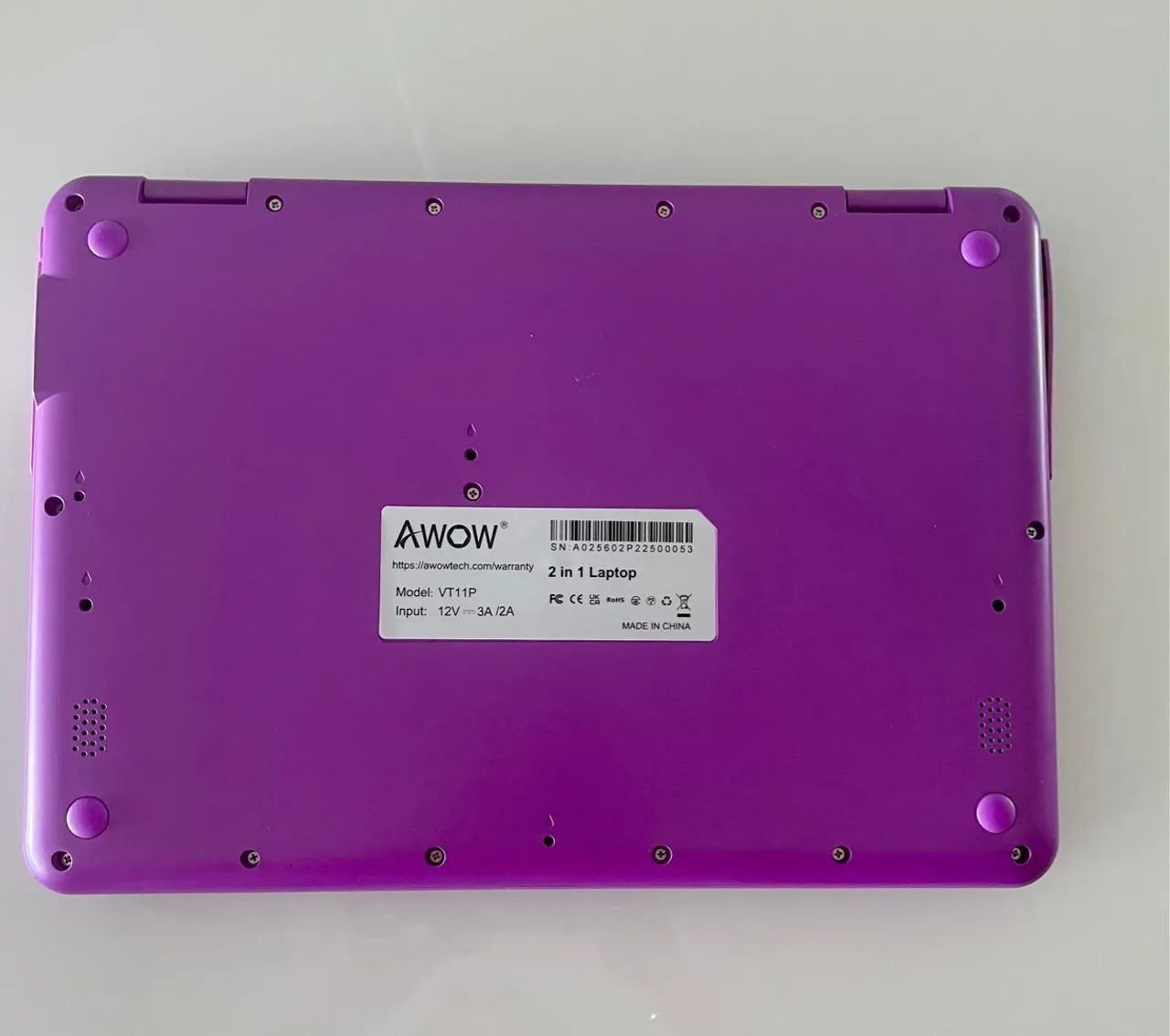 Vendo Laptop POUCO usado AWOW Purple Touchscreen 2 in 1 tela  11.6"  - Foto 3