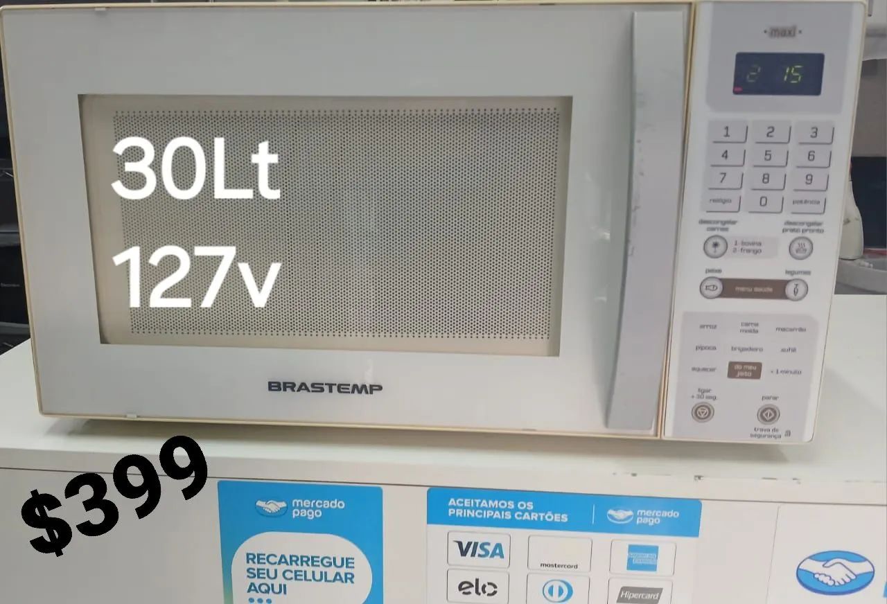 Microondas Brastemp 30L 127V - R$399
