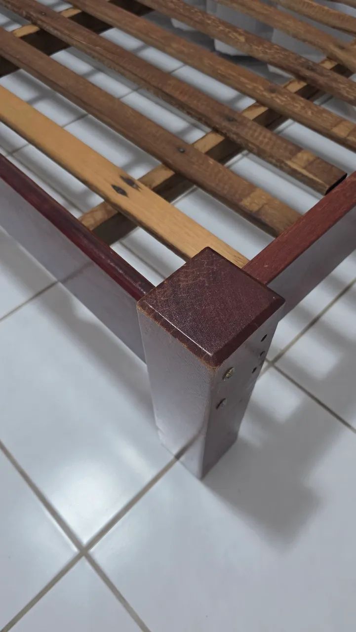 Cama Solteiro Madeira Maciça  - Foto 2