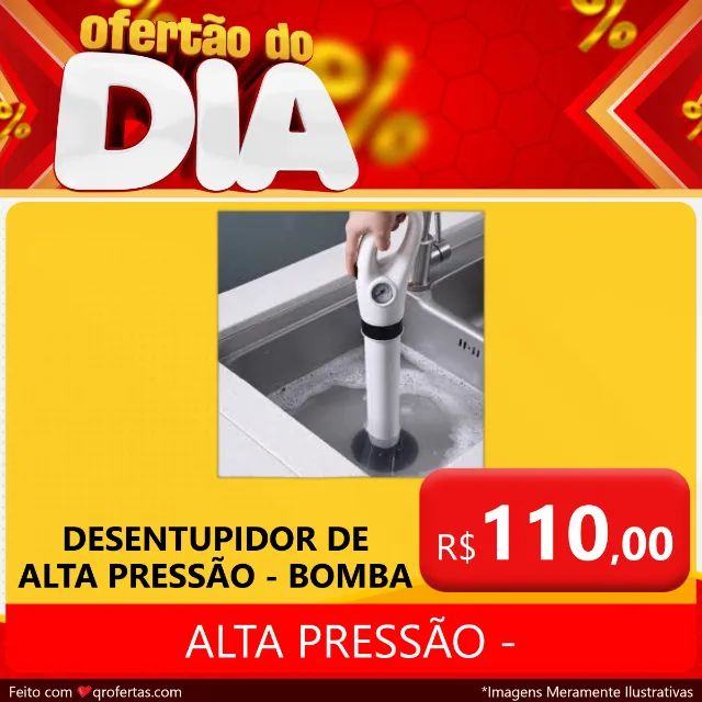 DESINTUPIDOR DE ALTA PRESSÃO PARA PIA, VASO SANITARIO, CANO - ATE 8 BAR DE PRESSÃO - Foto 5