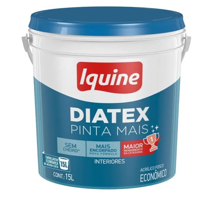 Tinta Iquine Diatex 15L - Acrílica Fosco Econômico ( Branco neve )