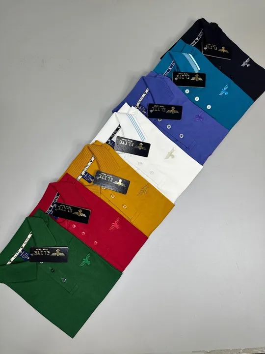 Camiseta gola polo masculina - Camiseta polo - Camiseta masculina básica  - Foto 2