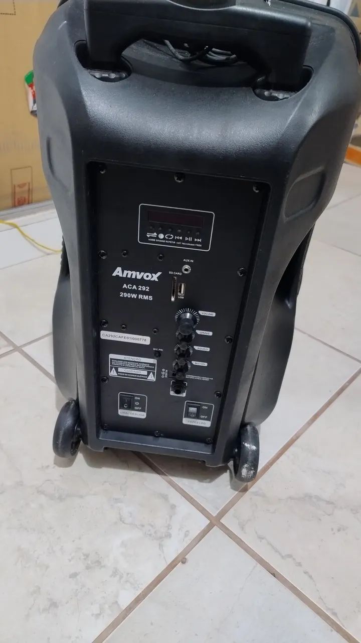 Caixa Amplificada Amvox ACA 292 - Bluetooth e 290W RMS - Foto 3