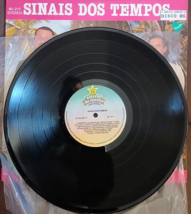 Lp Disco de Vinil Gospel Evangélico - Matheus Iensen - Sinais Dos Tempos - Raro - Foto 3