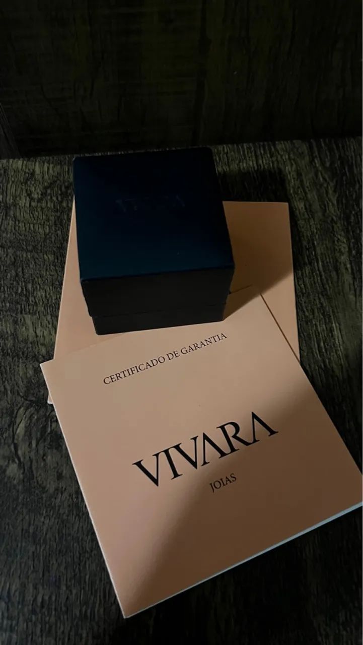 Anel Vivara - Ouro Amarelo 18k com Diamantes - aro 16 - Foto 5