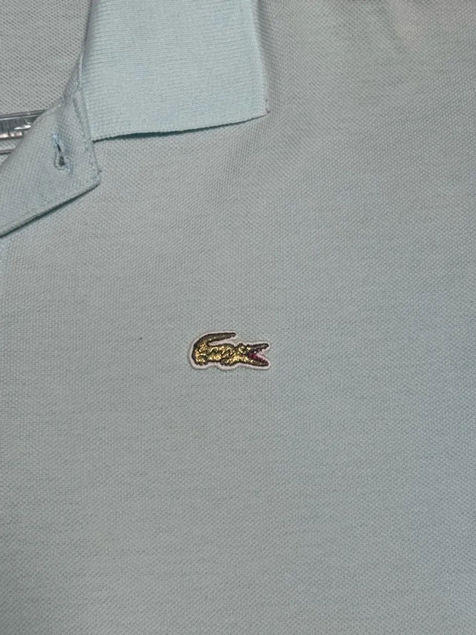 Camisa Polo Lacoste Azul Claro Original série Ouro. - Foto 2