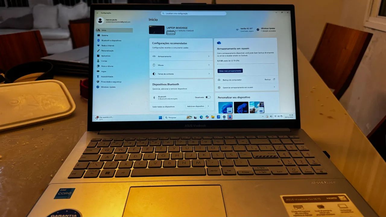 2 Notebooks ASUS Vivobook Go 15 Intel i3 | SSD | Nota Fiscal | Excelente Estado  - Foto 2