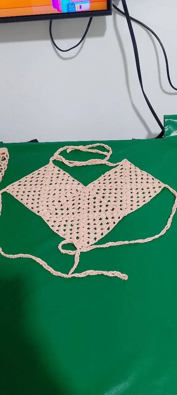 Conjunto croche tamanho P - Foto 3