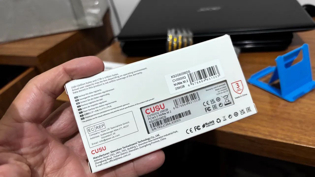 Ssd 256 nvme novo 