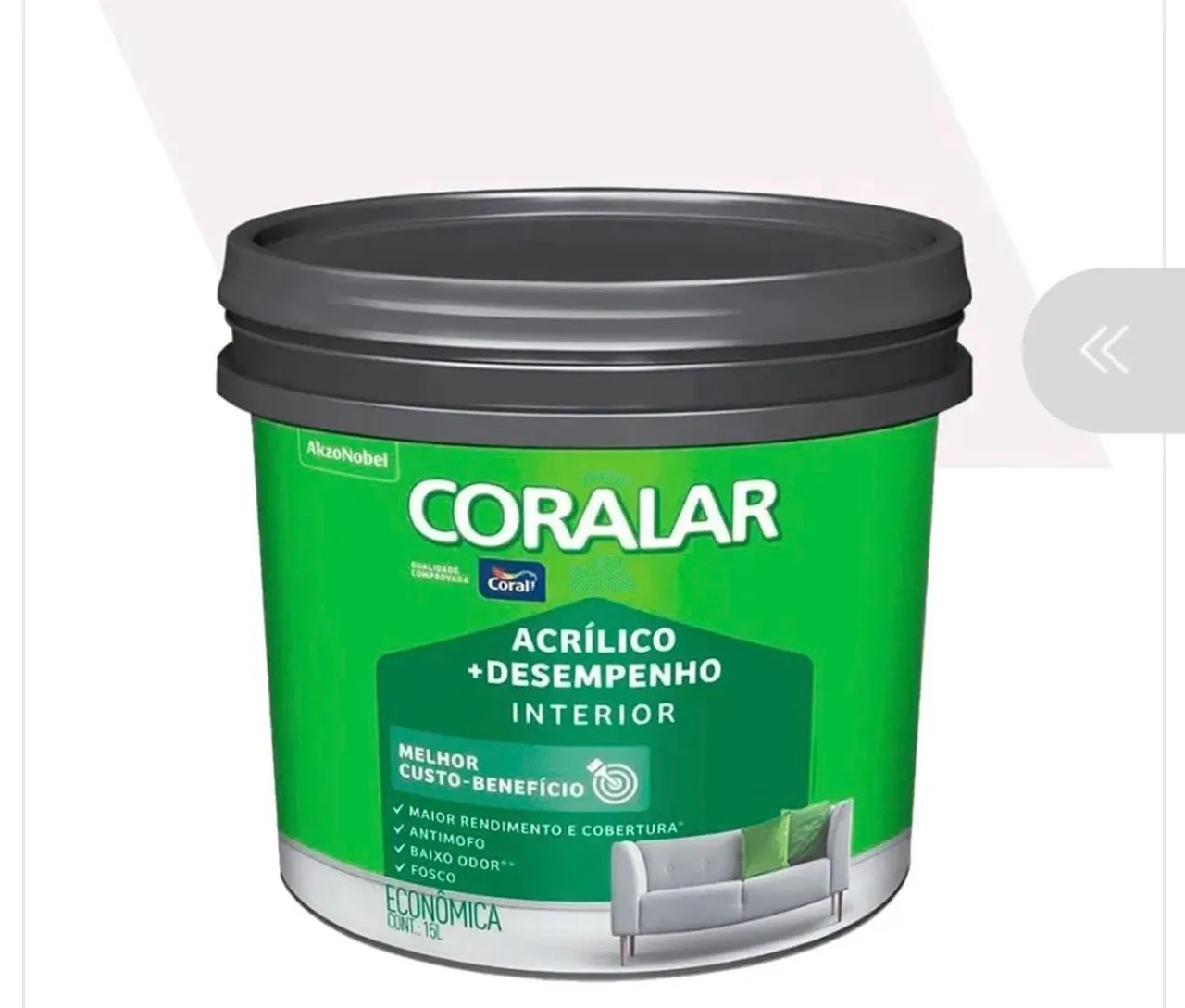 Tinta branco coral coralar
