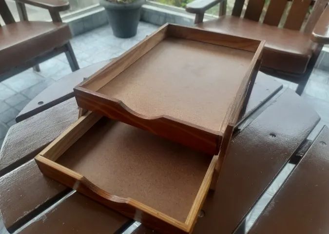 Porta-documentos antigo de mesa antiguidade
