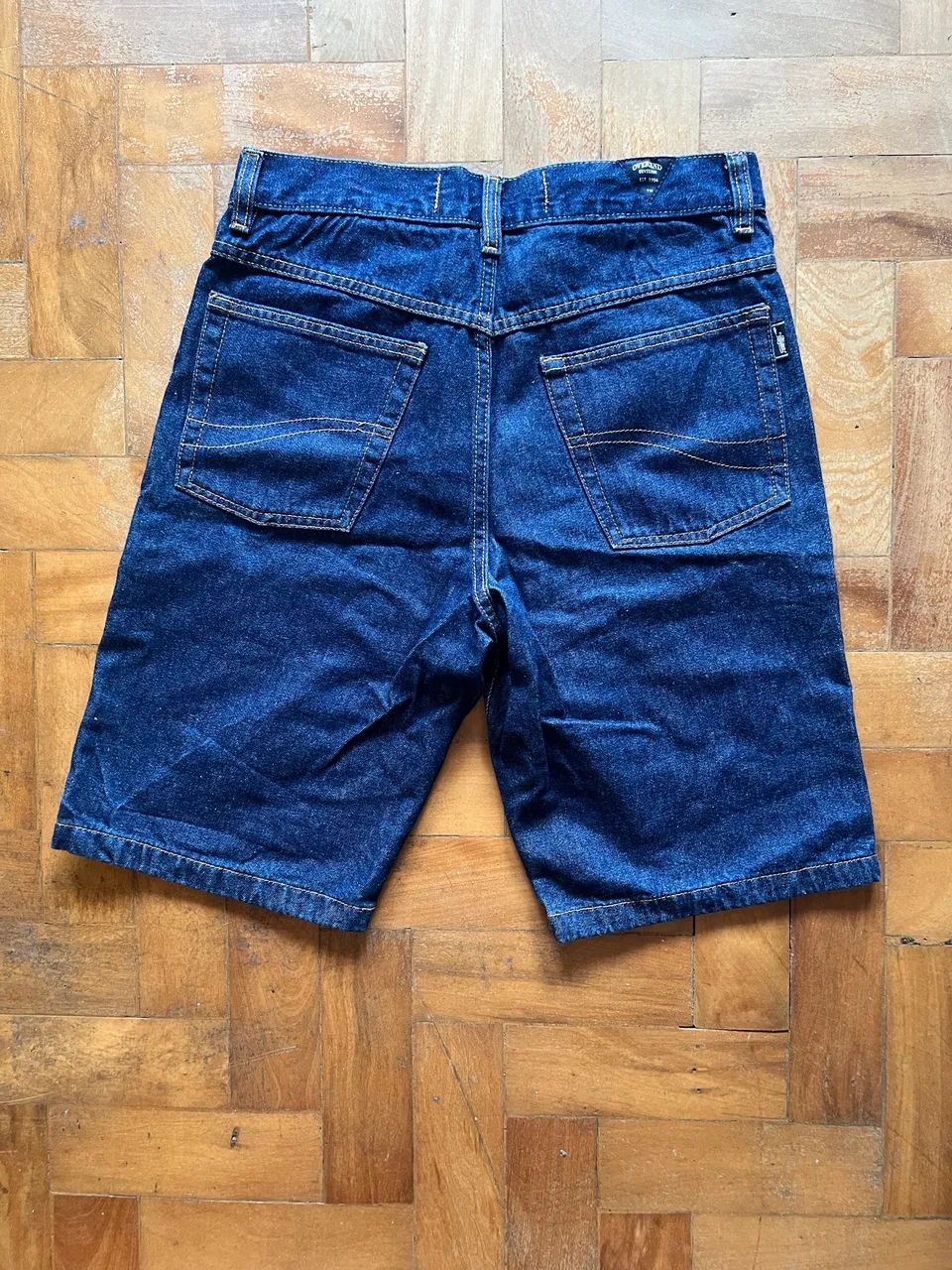 bermuda jeans overend azul 38  - Foto 3