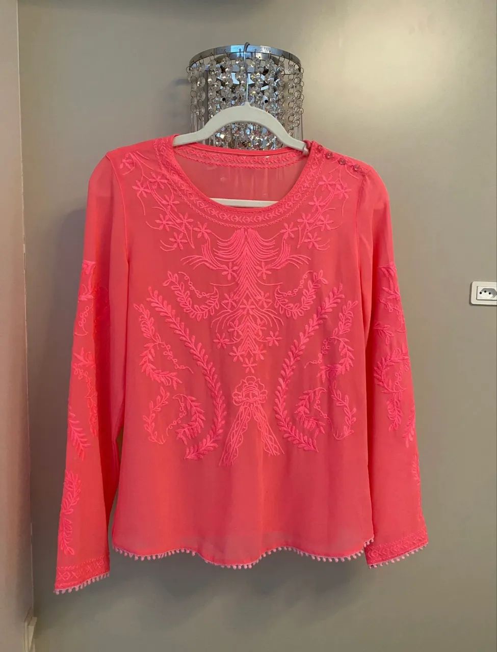 blusa oh boy rosa fluorescente p - Foto 2