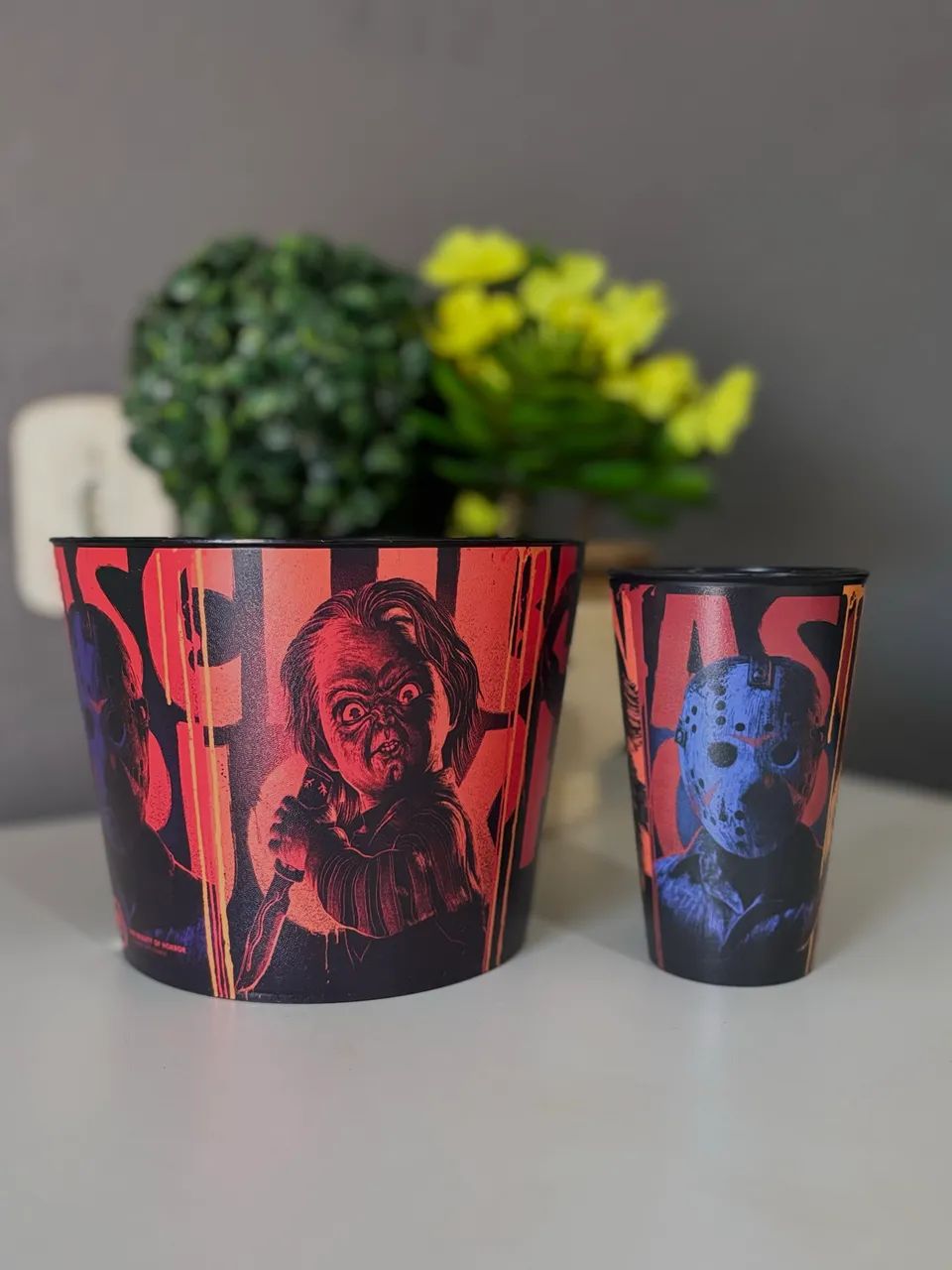 Kit Cinema Balde+Copo Halloween ( Darkside )