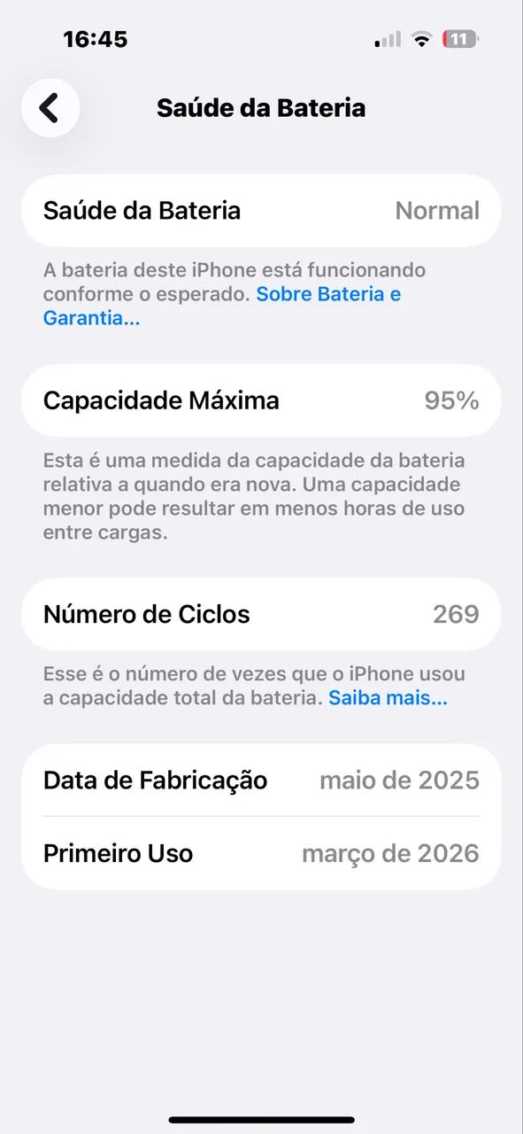 IPHONE 15 256 GB 95% Bateria