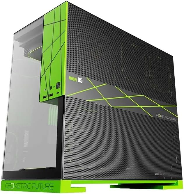 Gabinete Geometric Future Model 5 Nvidia Style com 5 Fans 140mm - Foto 2