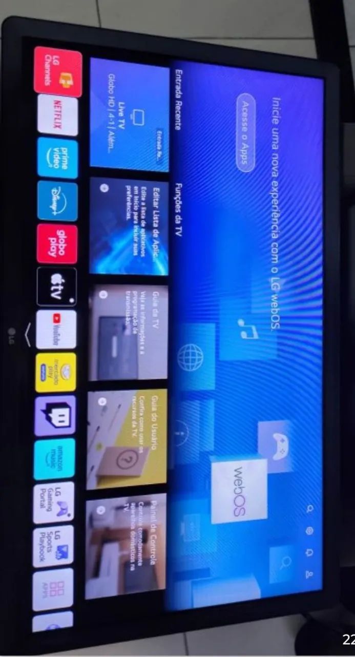 Vendo TV LG 32 polegadas smart completa com inteligência artificial Super Nova vários ap l - Foto 4