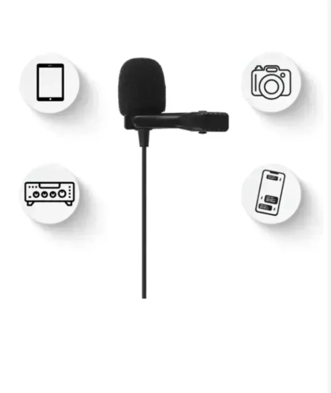 Microfone De Lapela Jbl Cslm20b para Celular Câmera Dslr Tablet - Foto 2