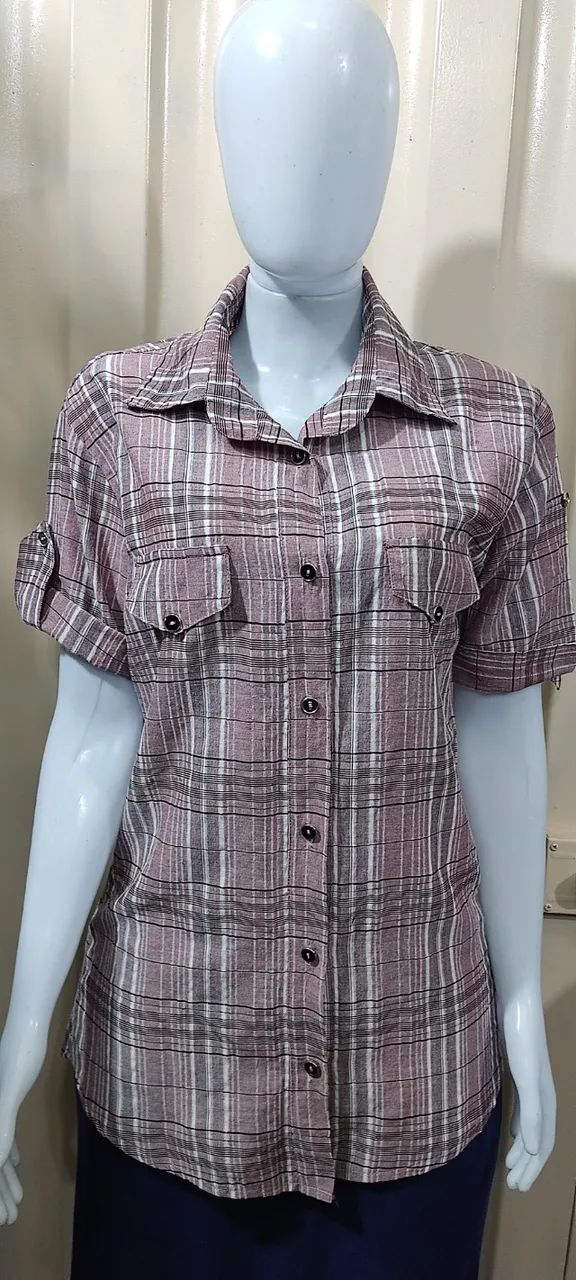Camisa Xadrez Feminina - Tam. M