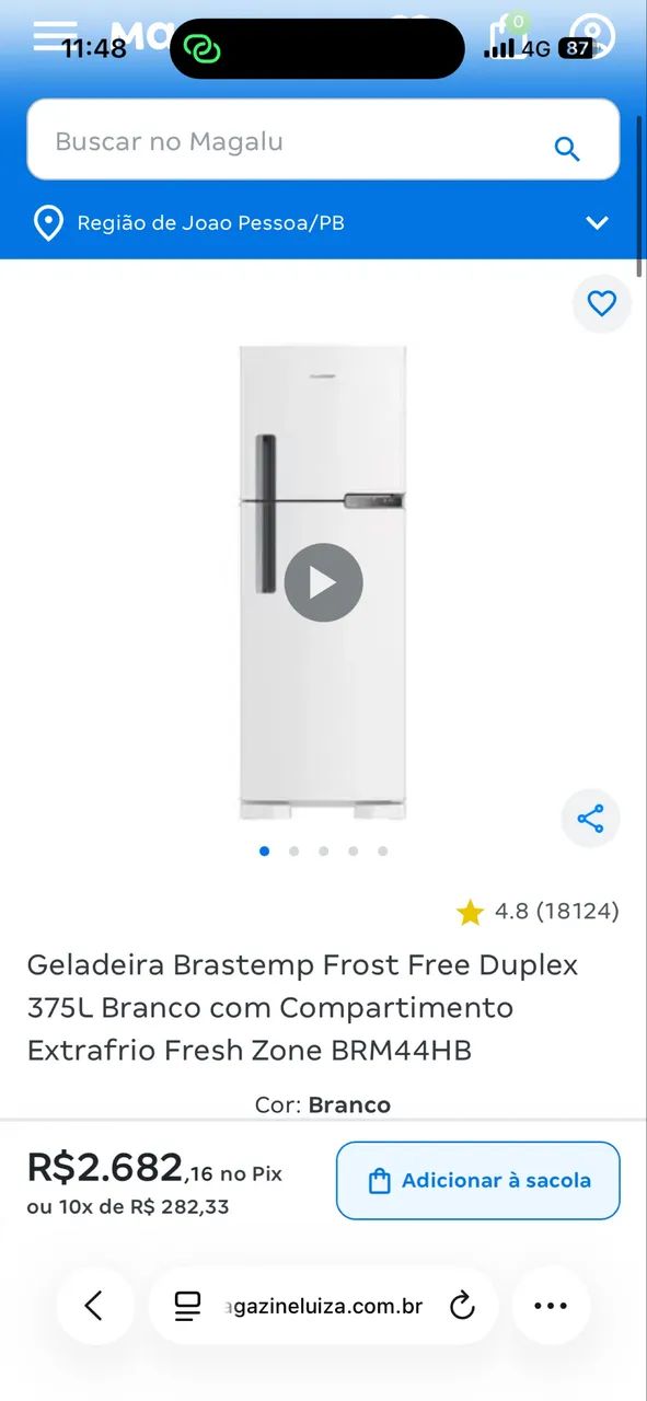 Vendo geladeira 