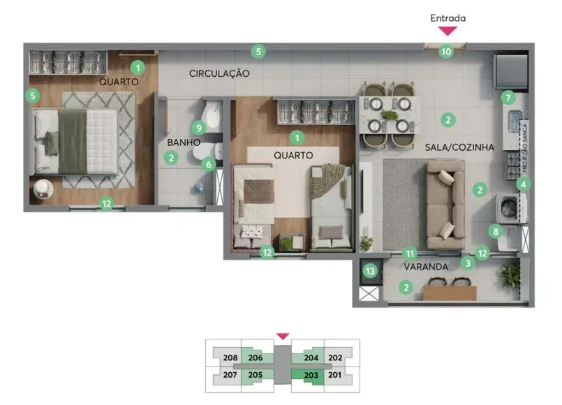 PLANTA 44m²