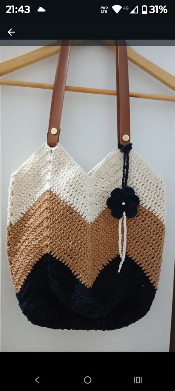 BOLSAS de CROCHÊ  - Foto 5