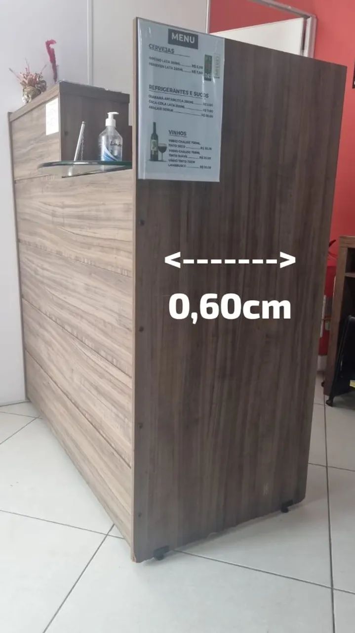 Balcão recepção studio