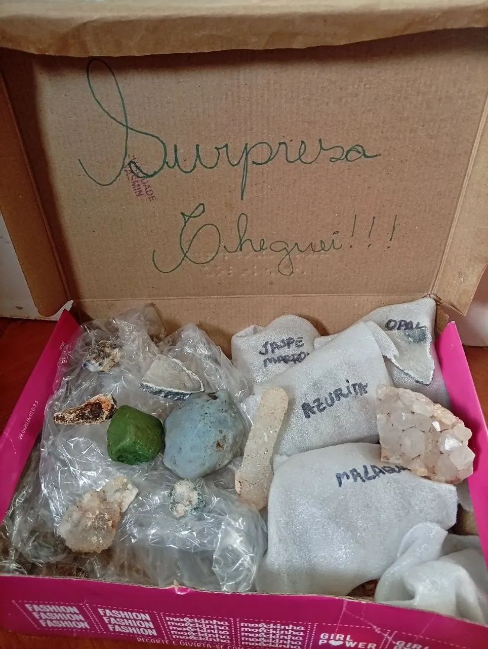Caixa misteriosa contendo 2kg de drusas e cristais - Foto 4