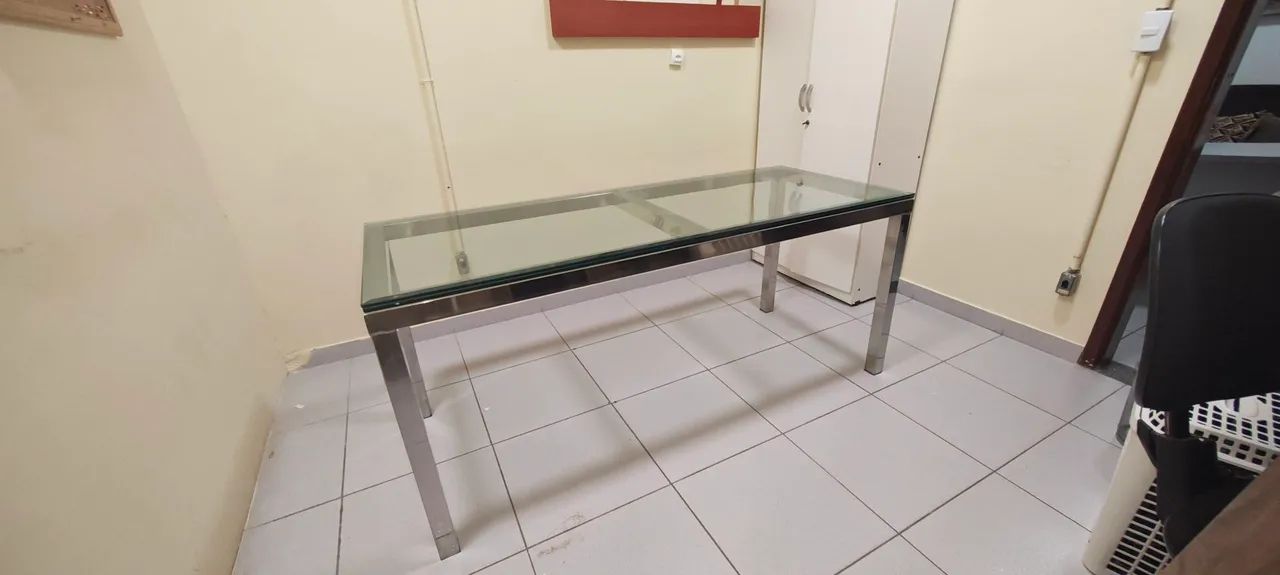 Mesa de inox com tampo de vidro 20mm - Foto 4