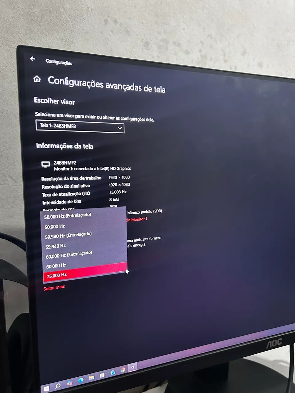 Monitor AOC 23,8 polegadas NOVO - Foto 3