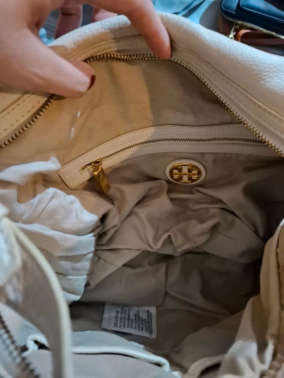 Bolsa Tory Burch Original couro branco - Foto 3